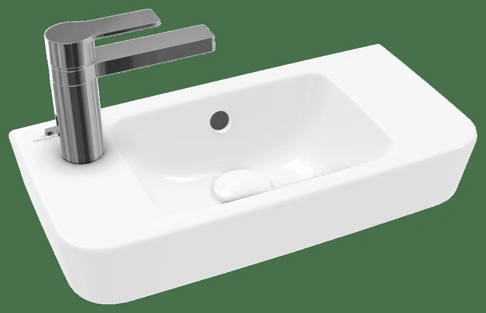 Villeroy & Boch Handwaschbecken Compact O.novo 4342L5 Eckig 500x250mm Weiß Alpin Villeroy & Boch Handwaschbecken Compact O.novo 4342L5 Eckig 500x250mm Weiß Alpin