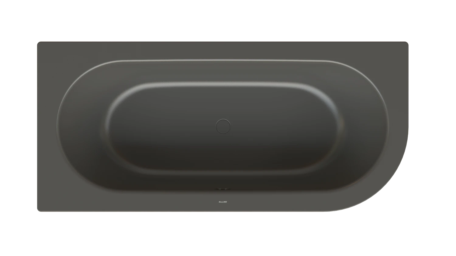 Bette rechteck Badewanne „BetteStarlet IV Silhouette“ 185 × 85 cm in Anthracite