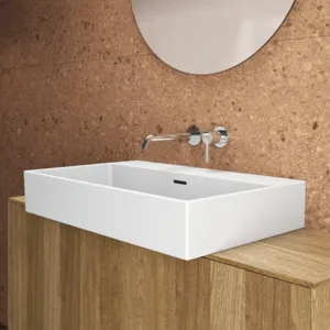 Waschbecken „Extra“ 70 × 45 × 15 cm in Weiß Waschbecken „Extra“ 70 × 45 × 15 cm in Weiß