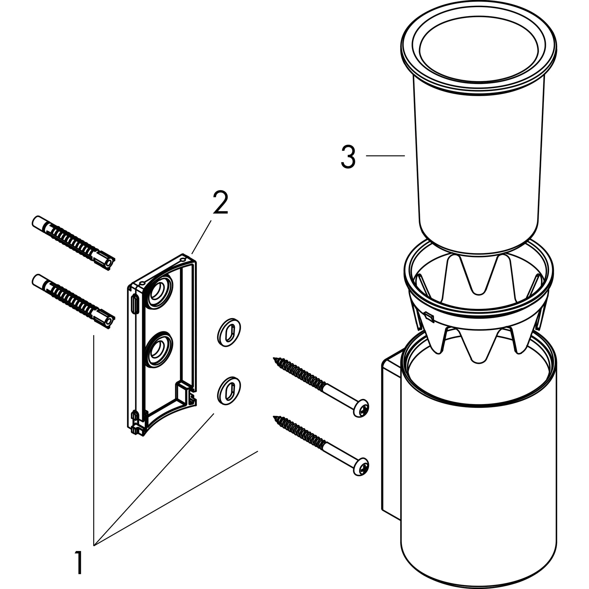 Zahnputzbecher Axor Universal Circular chrom