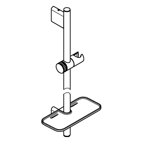 Brausestange Rainshower SmartActive 26603, 900 mm, Ablage Brausestange Rainshower SmartActive 26603, 900 mm, Ablage