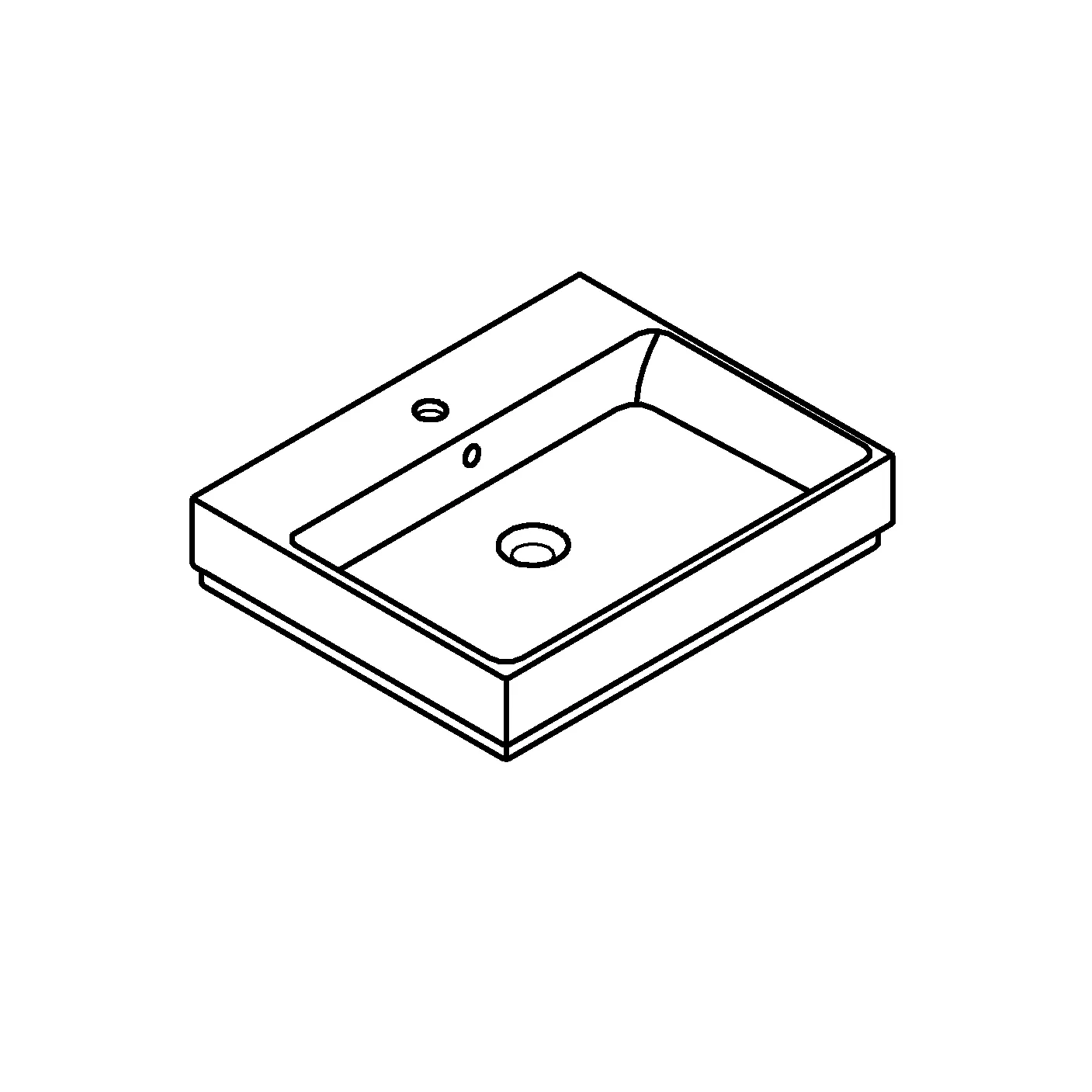 Aufsatzwaschtisch Cube Keramik 39477_H, 600 x 490 mm, 1 Hahnloch, 2 weitere vorgestochen, Rückseite glasiert, PureGuard Hygieneoberfläche, aus Sanitärkeramik, alpinweiß Aufsatzwaschtisch Cube Keramik 39477_H, 600 x 490 mm, 1 Hahnloch, 2 weitere vorgestochen, Rückseite glasiert, PureGuard Hygieneoberfläche, aus Sanitärkeramik, alpinweiß