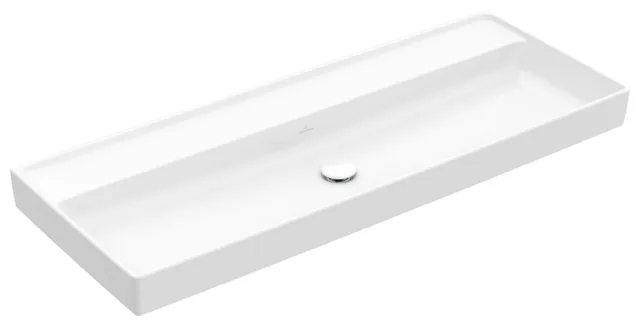 Villeroy & Boch Schrankwaschtisch aus TitanCeram „Collaro“ 1200 × 470 × 160 mm, ohne Hahnlochbohrung in Weiß Alpin Villeroy & Boch Schrankwaschtisch aus TitanCeram „Collaro“ 1200 × 470 × 160 mm, ohne Hahnlochbohrung in Weiß Alpin