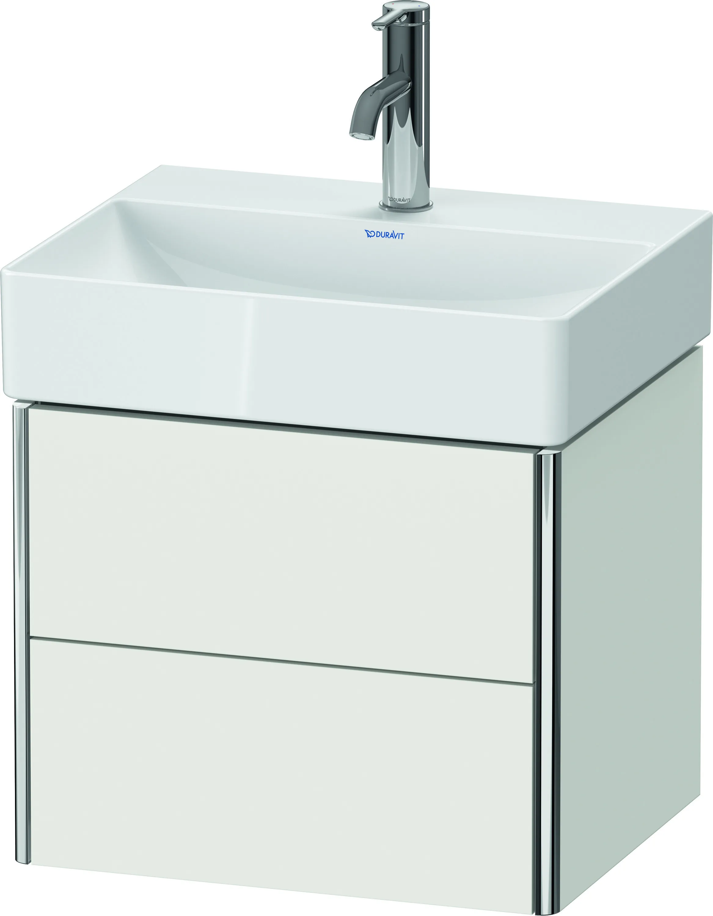 Duravit Waschtischunterschrank wandhängend „XSquare“ 48,4 × 39,7 × 39 cm Nordic Weiß Seidenmatt