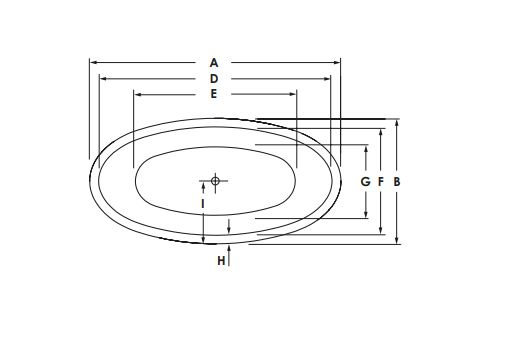 repaBAD Badewanne „Ferrara“ freistehend oval 170 × 85 cm in Weiß