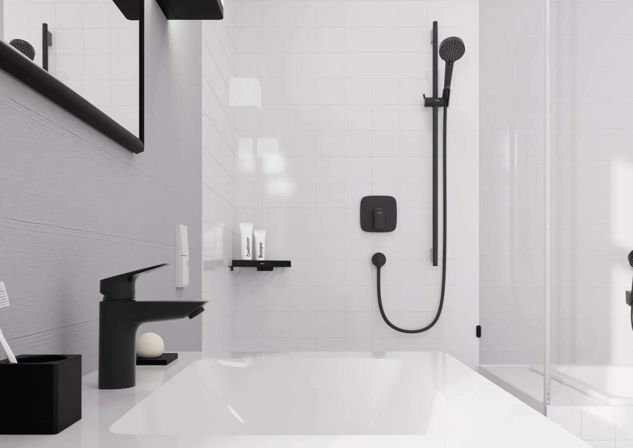 Hansgrohe Logis Einhebel-Brausemischer Unterputz mattschwarz, max. Durchfluss 29,3 l/min bei 3 bar, einstellbare Temperaturbegrenzung, Geräuschgruppe I, Durchflussklasse B, Betriebsdruck 1-10 bar Hansgrohe Logis Einhebel-Brausemischer Unterputz mattschwarz, max. Durchfluss 29,3 l/min bei 3 bar, einstellbare Temperaturbegrenzung, Geräuschgruppe I, Durchflussklasse B, Betriebsdruck 1-10 bar
