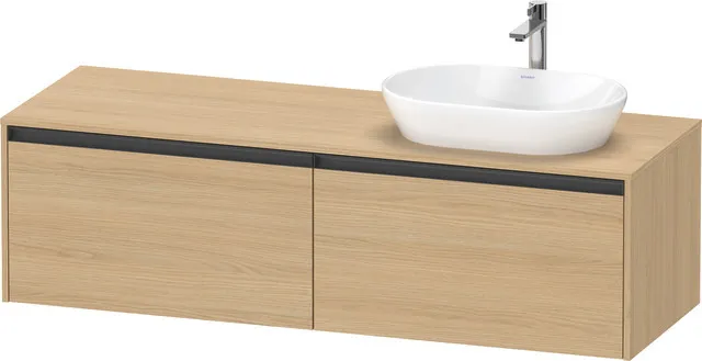 Duravit Waschtischunterschrank wandhängend „Ketho.2“ 160 × 45,9 × 55 cm in Eiche Natur Duravit Waschtischunterschrank wandhängend „Ketho.2“ 160 × 45,9 × 55 cm in Eiche Natur