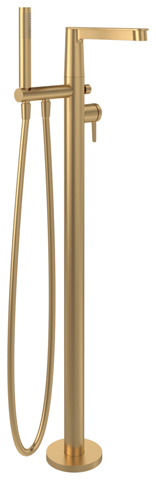 Einhand-Wannenarmatur „Conum“ Ausladung 217 mm in Brushed Gold