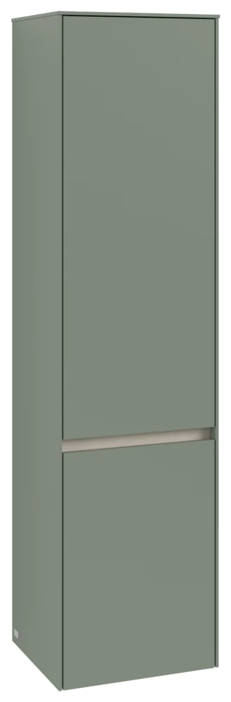 Villeroy & Boch Hochschrank Collaro C03300, Eckig, Soft Green, 404 x 1538 x 349 mm, 2 Türen, mit Absenkautomatik