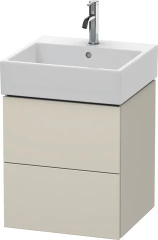 Duravit Waschtischunterschrank wandhängend „L-Cube“ 48,4 × 54,4 × 45,9 cm Taupe Matt