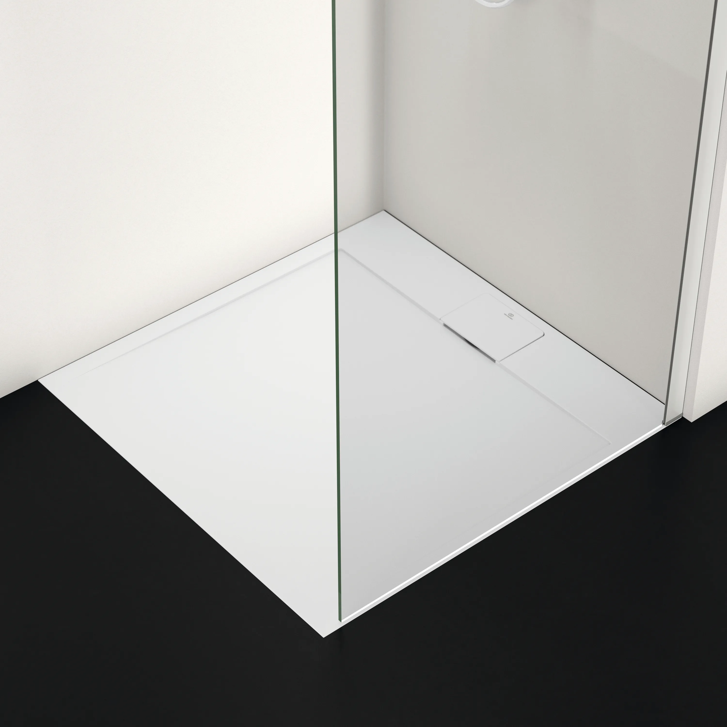 Ideal Standard Duschwanne „UltraFlatSi.life“ 90 × 90 cm in Carraraweiß