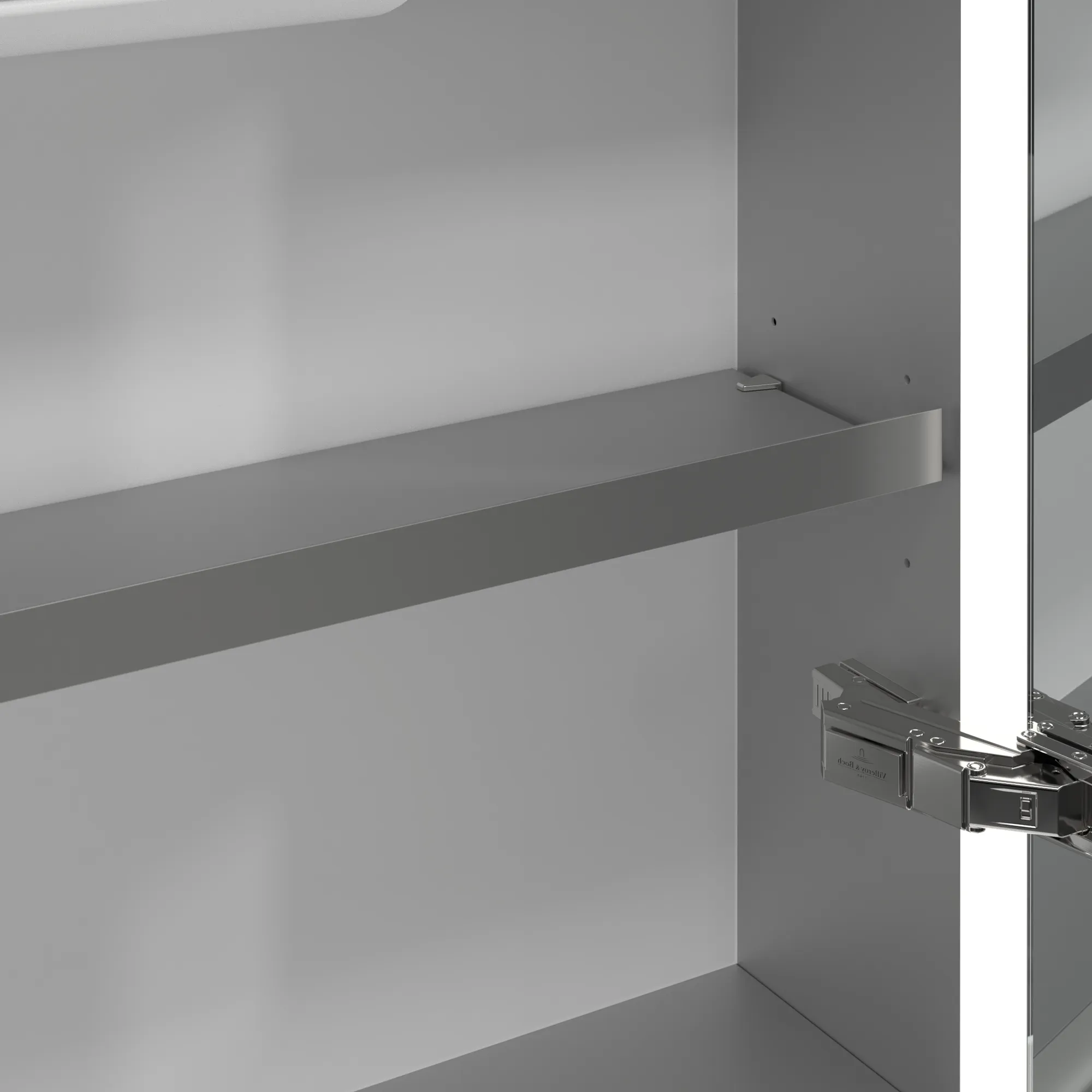 Villeroy & Boch Einbau-Spiegelschrank „My View Now“ 600 × 750 × 168 mm in White Matt, Anschlag rechts, rechts Villeroy & Boch Einbau-Spiegelschrank „My View Now“ 600 × 750 × 168 mm in White Matt, Anschlag rechts, rechts