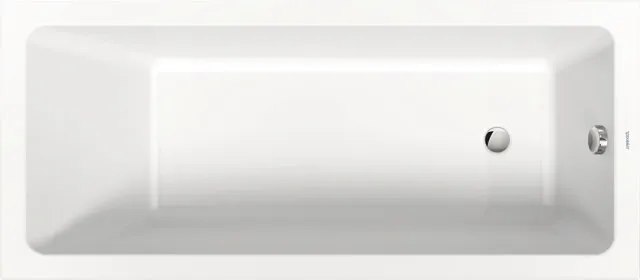 Duravit Badewanne „No.1“ rechteck 1600 × 700 mm, Fußablauf in Weiß Duravit Badewanne „No.1“ rechteck 1600 × 700 mm, Fußablauf in Weiß