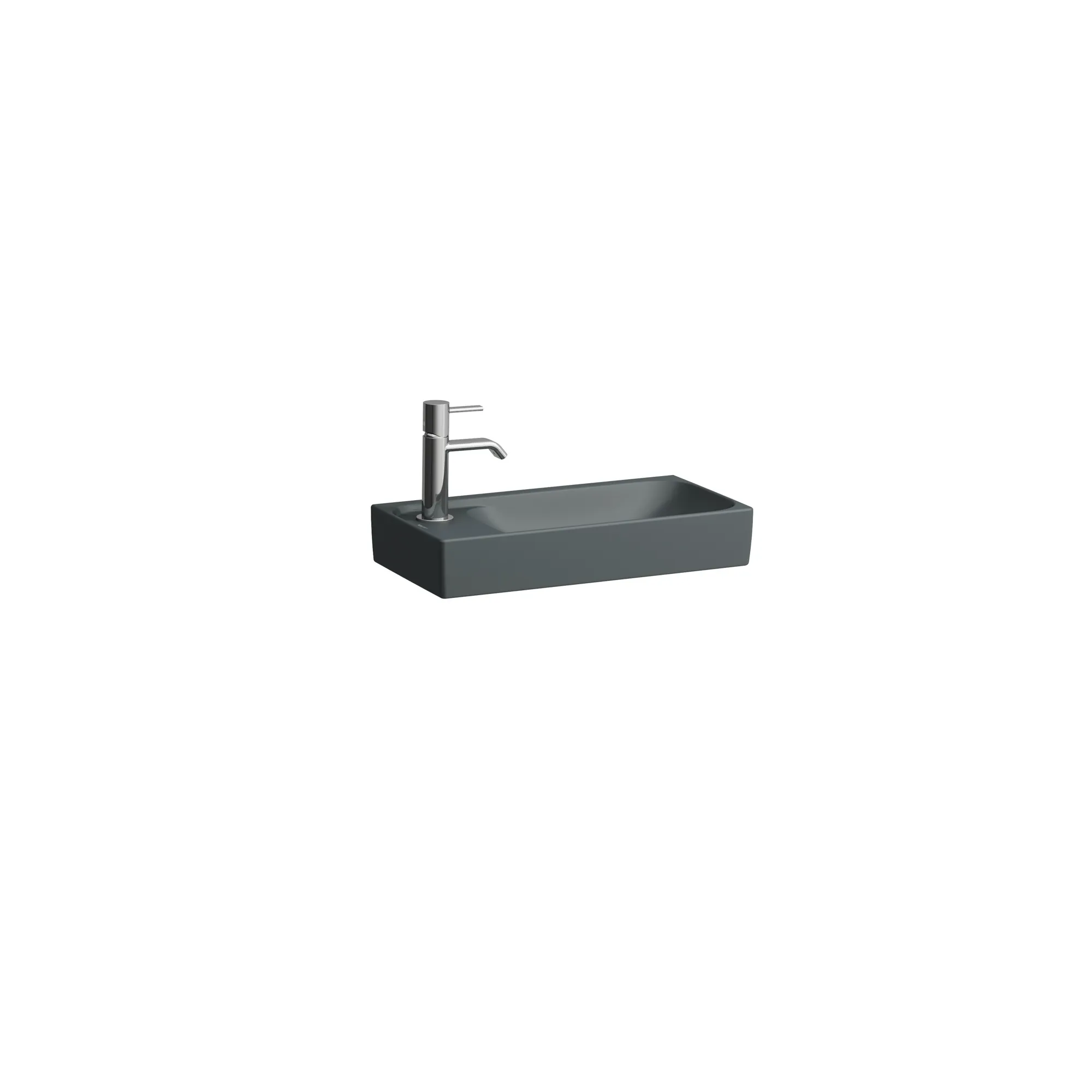 Handwaschbecken MEDA 235x460x115 asymmetrisch ohne Hahnloch ohne Überlauf Becken rechts weiß Handwaschbecken MEDA 235x460x115 asymmetrisch ohne Hahnloch ohne Überlauf Becken rechts weiß