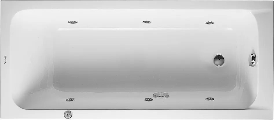 Duravit Whirlwanne „D-Code“ rechteck 1600 × 700 mm, Fußablauf mit Jet Project, in Weiß Ablauf: Fußablauf / Größe: 160 × 70 cm / Whirlsystem: mit Jet Project Duravit Whirlwanne „D-Code“ rechteck 1600 × 700 mm, Fußablauf mit Jet Project, in Weiß Ablauf: Fußablauf / Größe: 160 × 70 cm / Whirlsystem: mit Jet Project