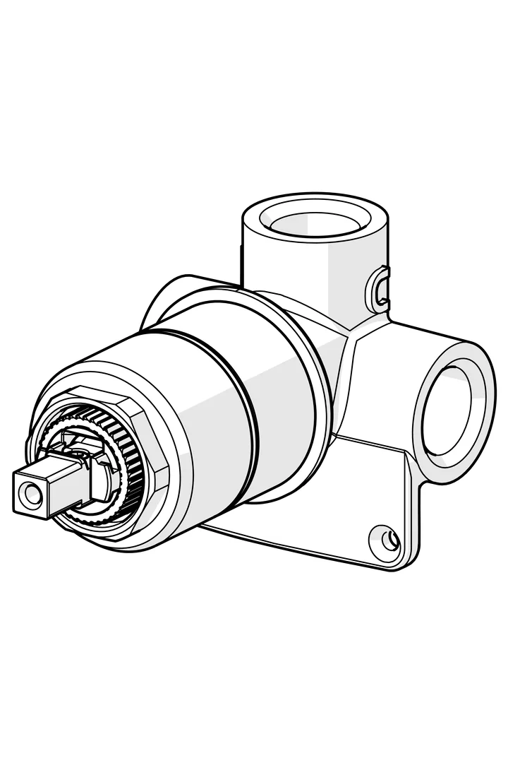HansaVARIO UP-Rohbauset Brausearmatur HansaVARIO 5050 DN15 HansaVARIO UP-Rohbauset Brausearmatur HansaVARIO 5050 DN15