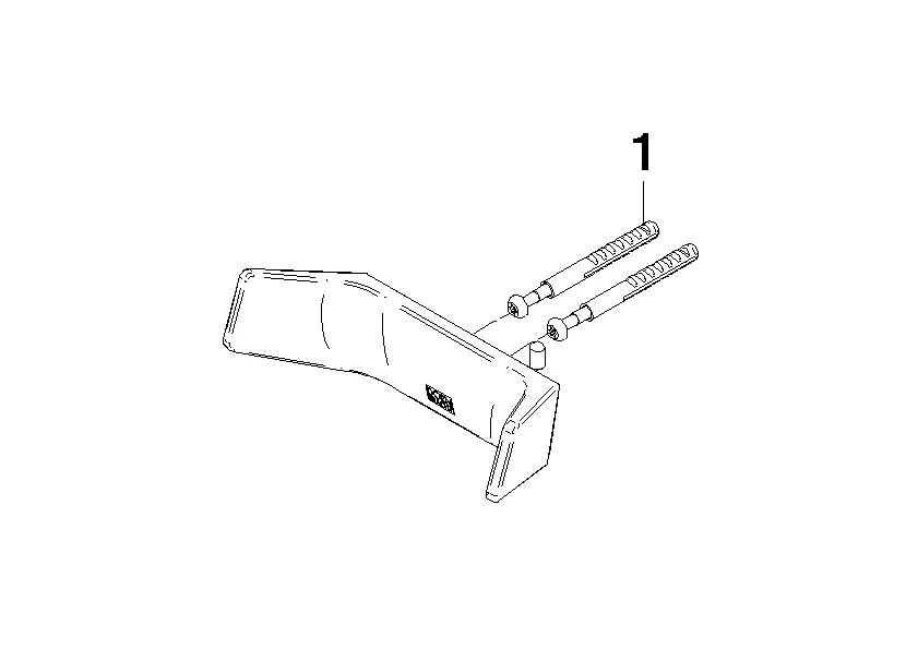 Haken 2-teilig SERIENSPEZIFISCH Chrom 83256976