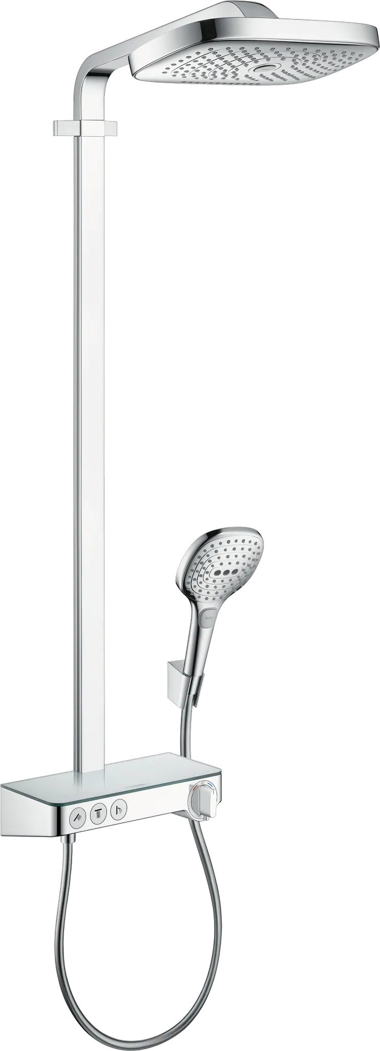 Hansgrohe Raindance Select E Showerpipe 300 3jet mit ShowerTablet Select 300, Chrom Hansgrohe Raindance Select E Showerpipe 300 3jet mit ShowerTablet Select 300, Chrom