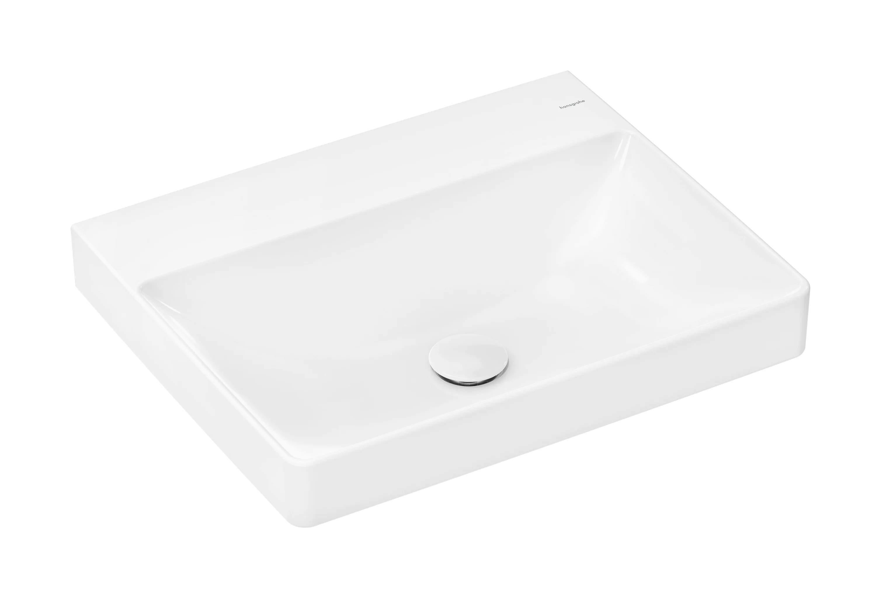 Hansgrohe Xelu Q Waschtisch 600x480 mm, weiß, wandhängend, ohne Hahnloch und Überlauf, SmartClean Glasur