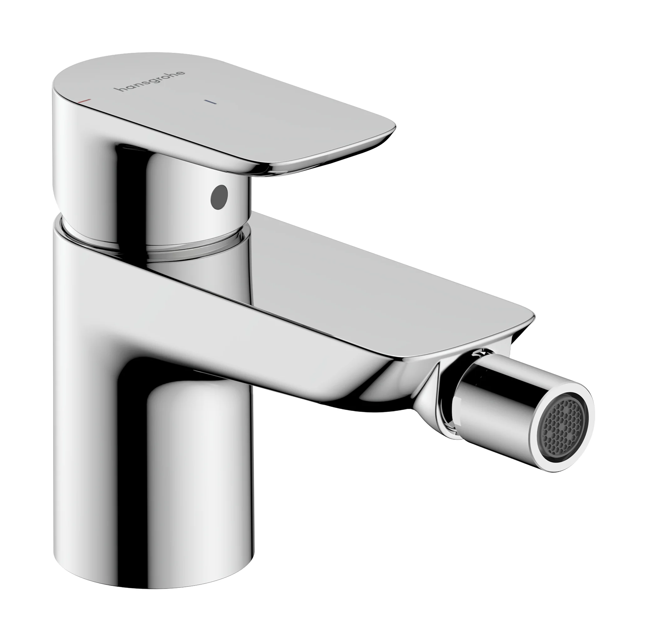 Neovis Q Einhebel-Bidetmischer CoolStart mit Push-Open Ablaufgarnitur, Oberfläche: Chrom
