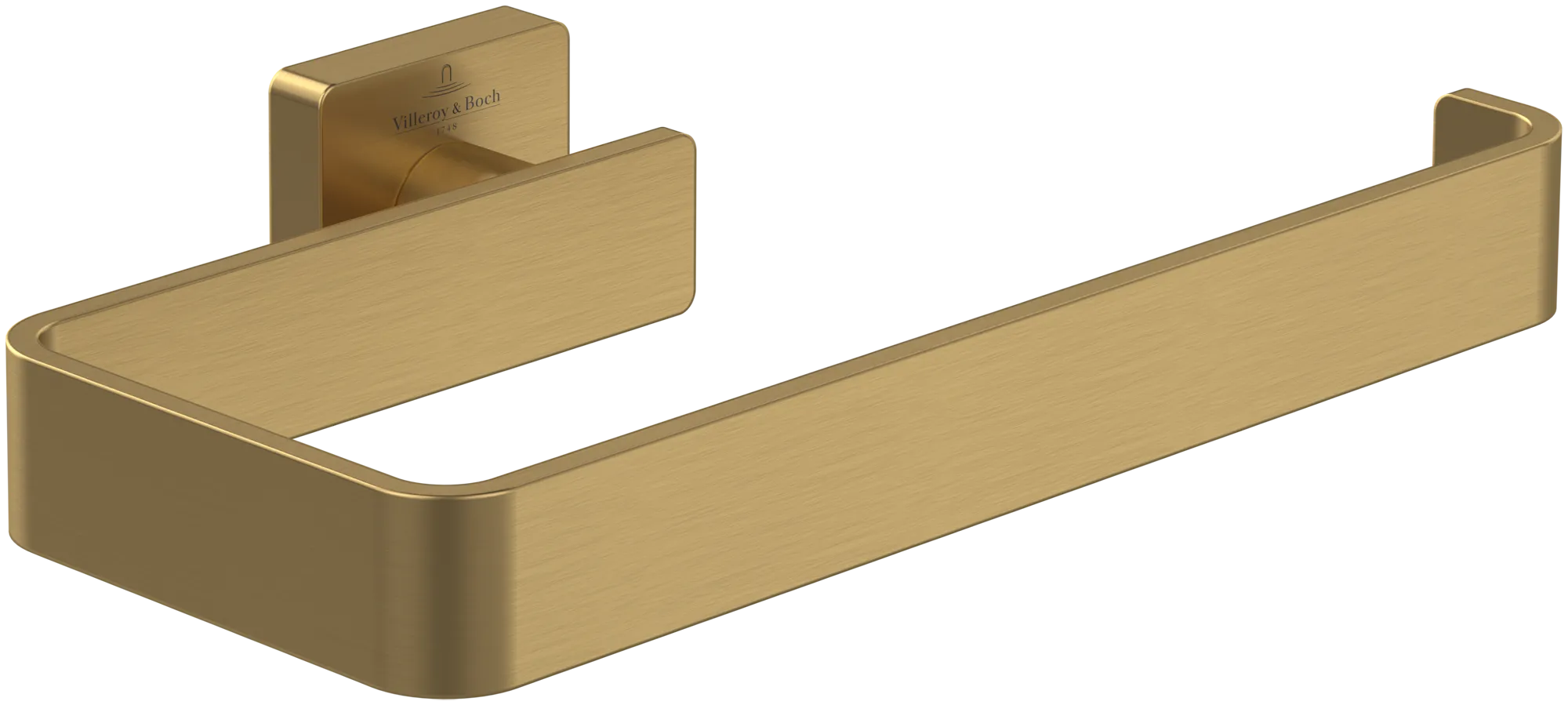 Villeroy & Boch Handtuchhalter Elements - Striking, Brushed Gold, 45 mm Höhe, 209 x 115 mm, Wandmontage
