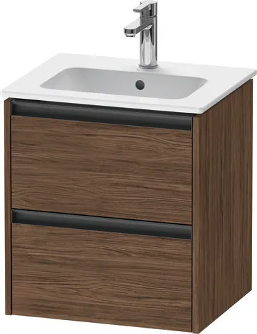 Duravit Waschtischunterschrank wandhängend „Ketho.2“ 51 × 54,9 × 42 cm in Nussbaum Dunkel Duravit Waschtischunterschrank wandhängend „Ketho.2“ 51 × 54,9 × 42 cm in Nussbaum Dunkel