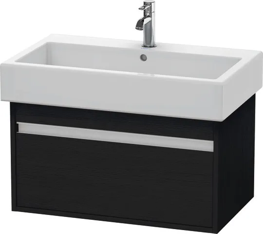 Duravit Waschtischunterschrank wandhängend „Ketho“ 75 × 41 × 44 cm Eiche Schwarz Duravit Waschtischunterschrank wandhängend „Ketho“ 75 × 41 × 44 cm Eiche Schwarz