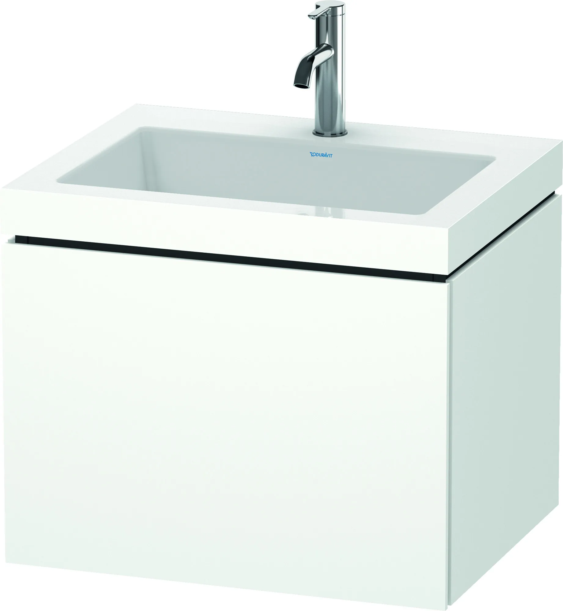 Duravit Möbelset c-shaped Set wandhängend wandhängend „L-Cube“ 60 × 50 × 48 cm Weiß Matt