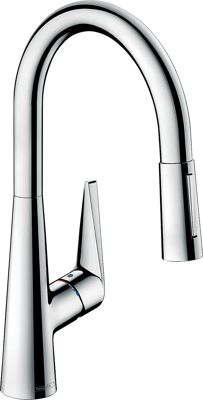 Hansgrohe Talis M51 Einhebel-Küchenmischer mit Ausziehbrause 2jet sBox Chrom, Schwenkbereich einstellbar auf 110° oder 150°, maximale Durchflussmenge 9 l/min, Auszugslänge bis zu 76 cm