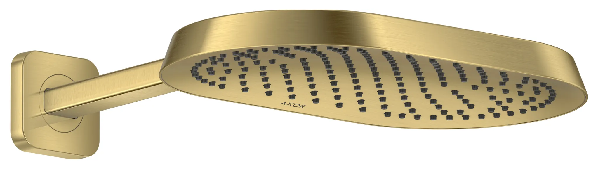 Hansgrohe AXOR ShowerSphere Kopfbrause 370x220 mm, 1jet EcoSmart mit Brausearm BB, Brushed Brass Hansgrohe AXOR ShowerSphere Kopfbrause 370x220 mm, 1jet EcoSmart mit Brausearm BB, Brushed Brass