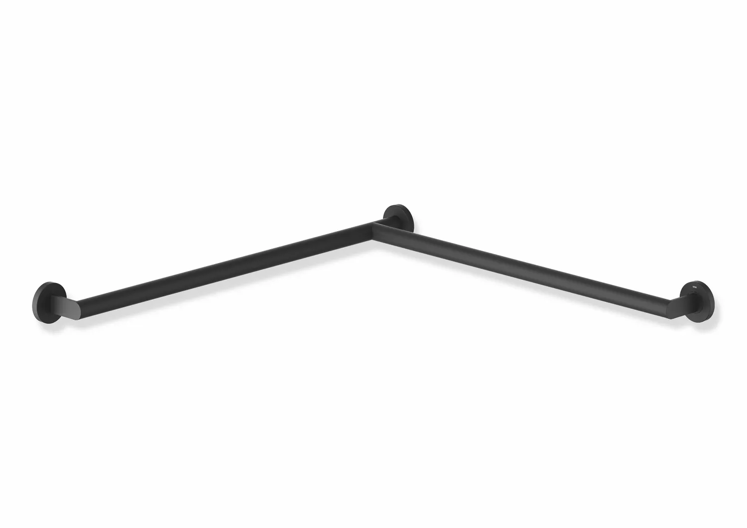 HEWI System 900 Duschhandlauf, Edelstahl, pulverbeschichtet, schwarz
