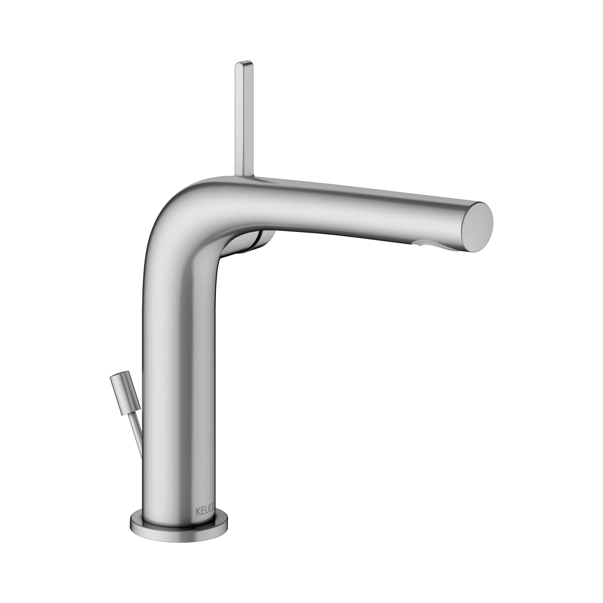 KEUCO EDITION 400 Einhebel-Waschtischmischer 150 mit Zugstangen-Ablaufgarnitur Edelstahl-finish KEUCO EDITION 400 Einhebel-Waschtischmischer 150 mit Zugstangen-Ablaufgarnitur Edelstahl-finish