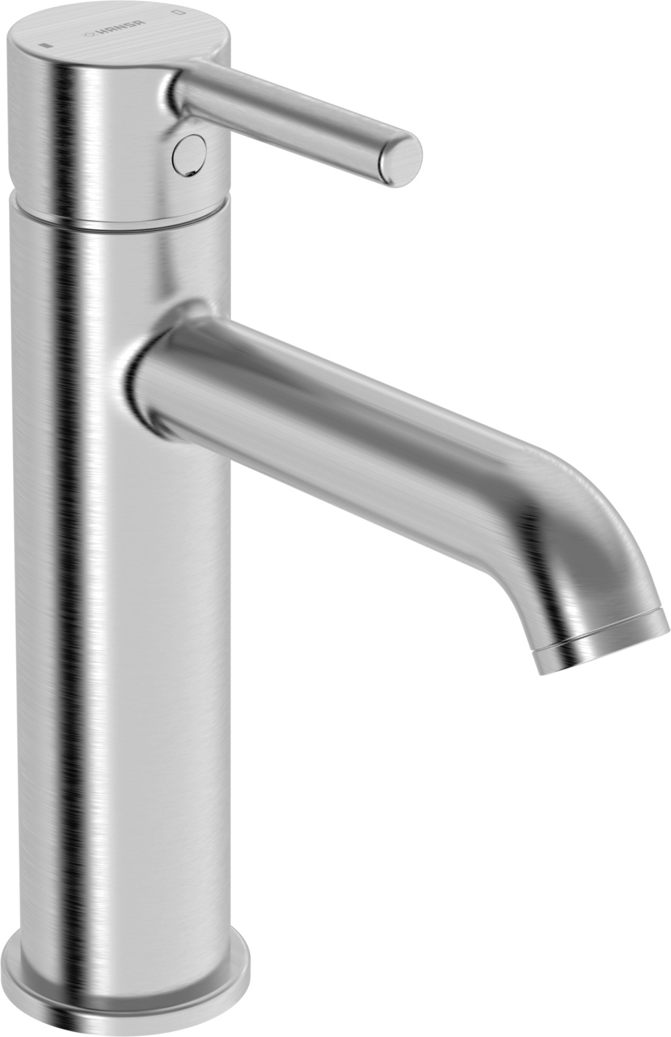 Einhand-Waschtischarmatur „Vantis Style“ Ausladung 133 mm in Stahl gebürstet Einhand-Waschtischarmatur „Vantis Style“ Ausladung 133 mm in Stahl gebürstet