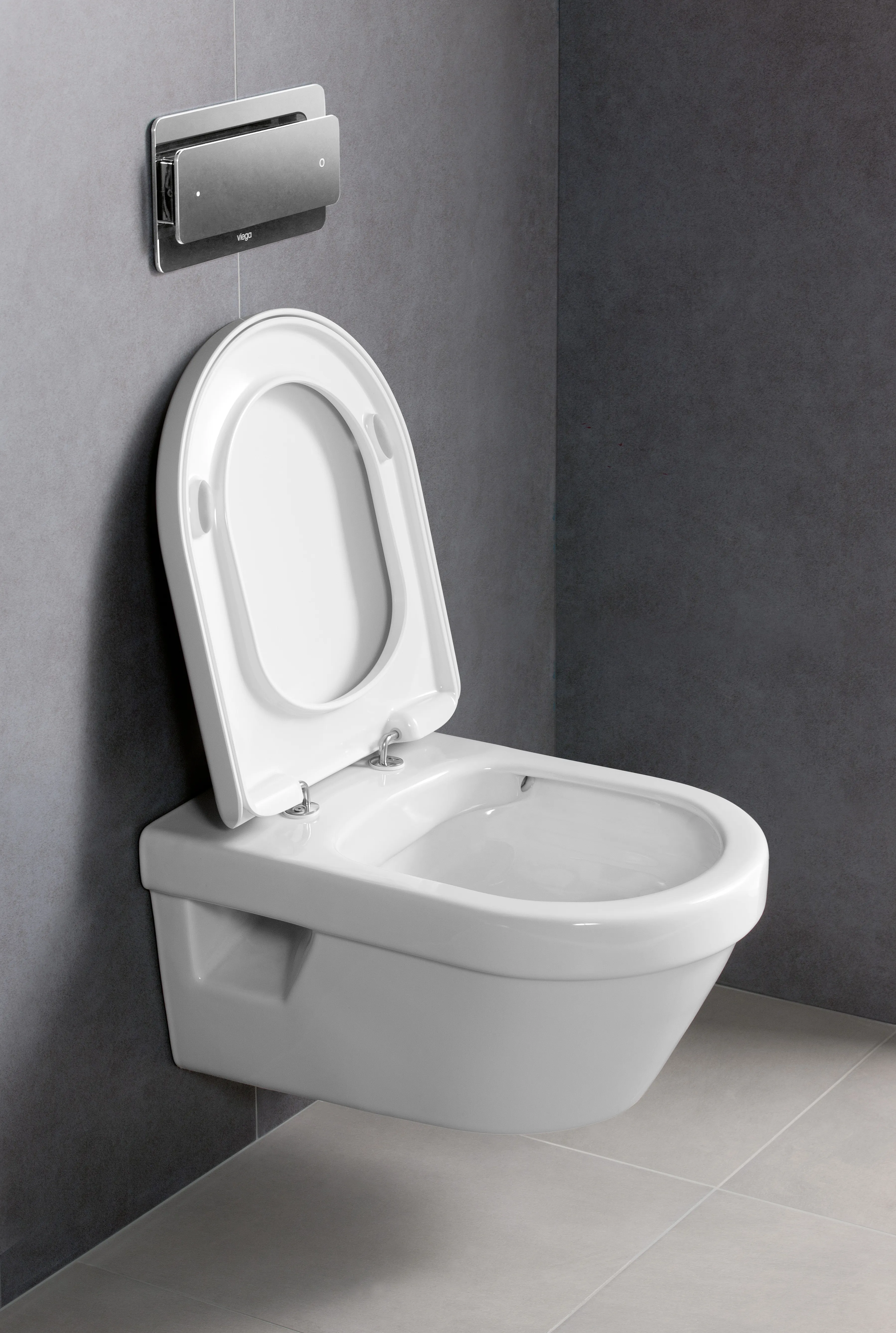 Wand-Tiefspül-WC DirectFlush „Architectura“ 37 × 33 × 53 cm  mit CeramicPlus