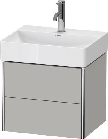 Duravit Waschtischunterschrank wandhängend „XSquare“ 48,4 × 39,7 × 39 cm in Betongrau Matt