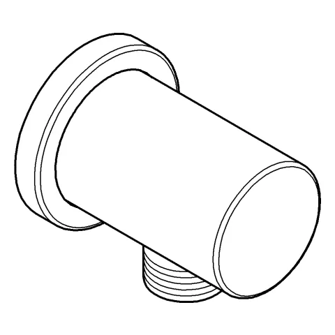 Grohe Rainshower Wandanschlussbogen 22118, runde Rosette, phantom black Grohe Rainshower Wandanschlussbogen 22118, runde Rosette, phantom black