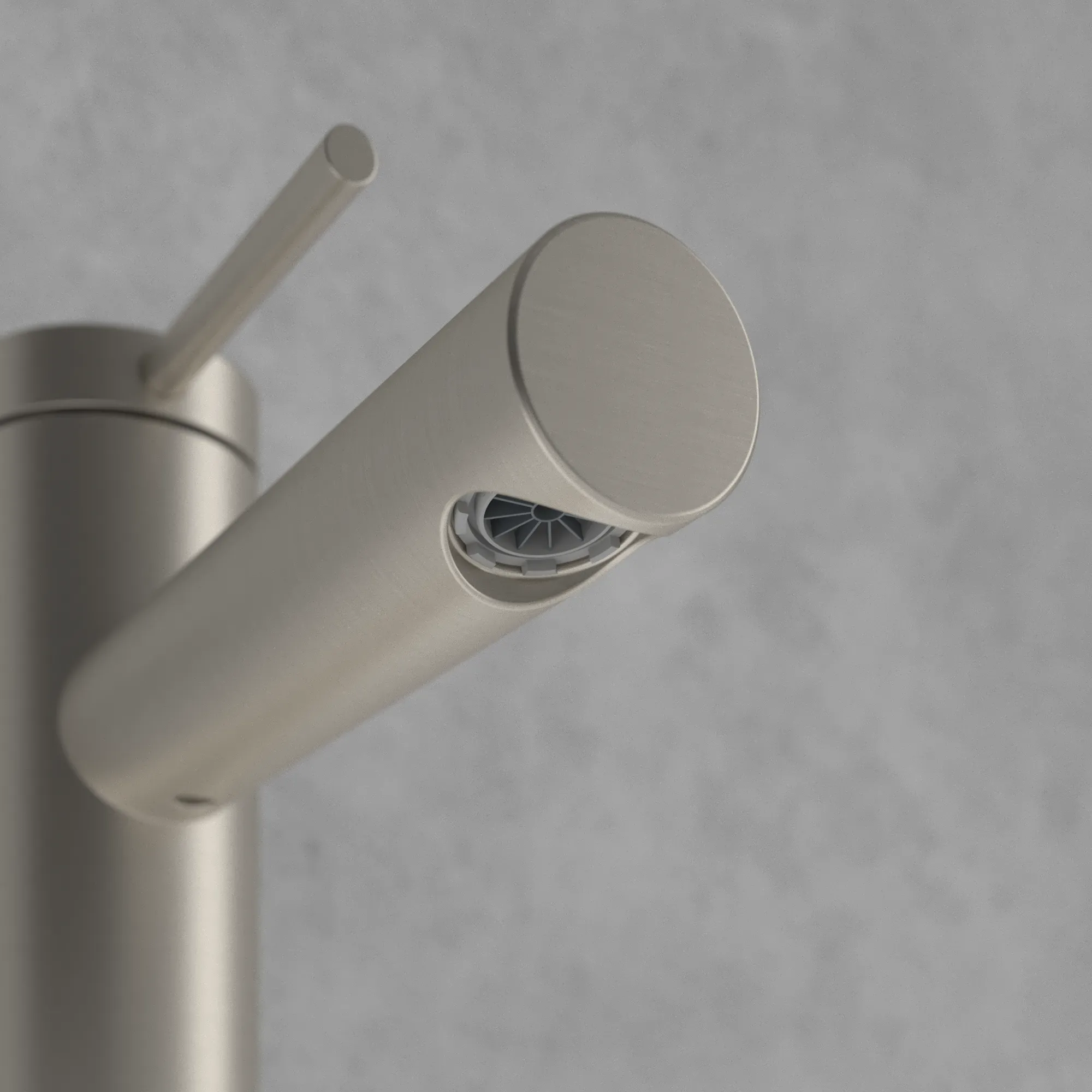 Villeroy & Boch Einhebel-Waschtischarmatur Loop & Friends, Brushed Nickel Matt, 38x145x166 mm, Höhe 166 mm, Wanneneinbaumaß 38x145 mm Villeroy & Boch Einhebel-Waschtischarmatur Loop & Friends, Brushed Nickel Matt, 38x145x166 mm, Höhe 166 mm, Wanneneinbaumaß 38x145 mm