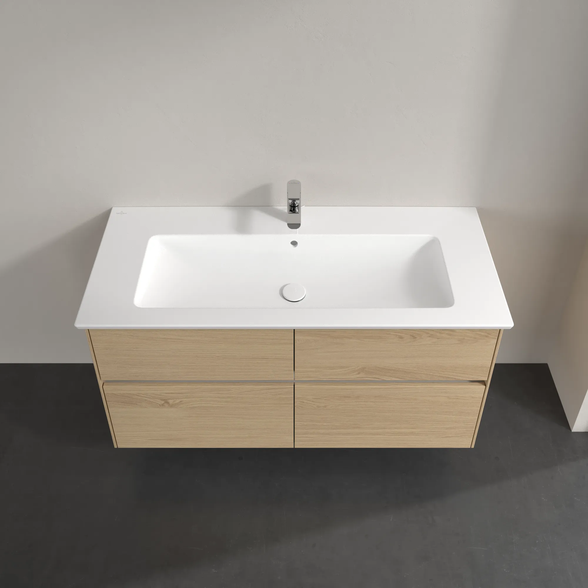 Villeroy & Boch Waschtischunterschrank „Collaro“ 1161 × 610 × 480 mm Nordic Oak, ohne Beleuchtung, für Becken mittig Villeroy & Boch Waschtischunterschrank „Collaro“ 1161 × 610 × 480 mm Nordic Oak, ohne Beleuchtung, für Becken mittig