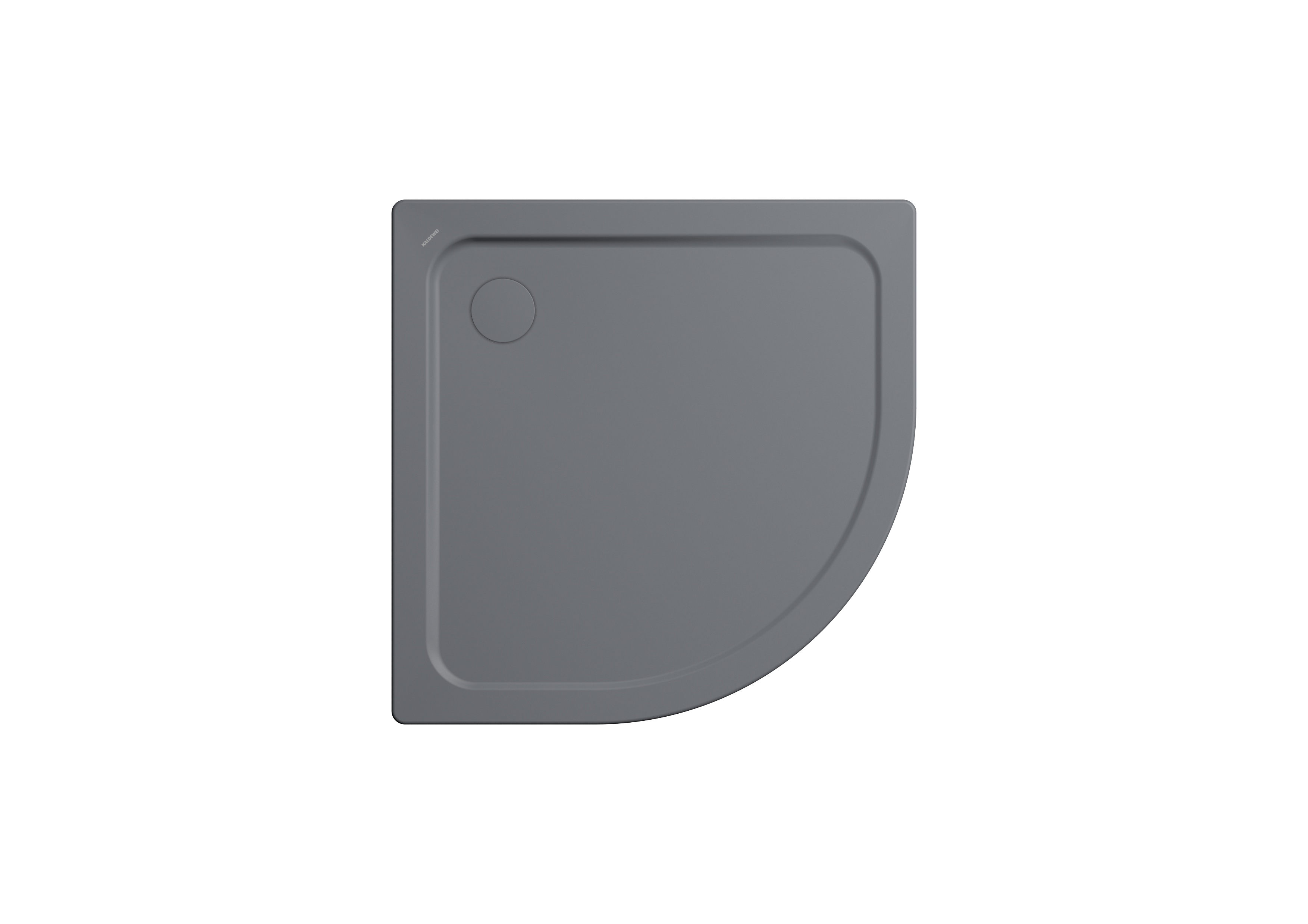 Kaldewei viertelkreis Duschwanne „Arrondo“ 90 × 90 cm in cool grey 70