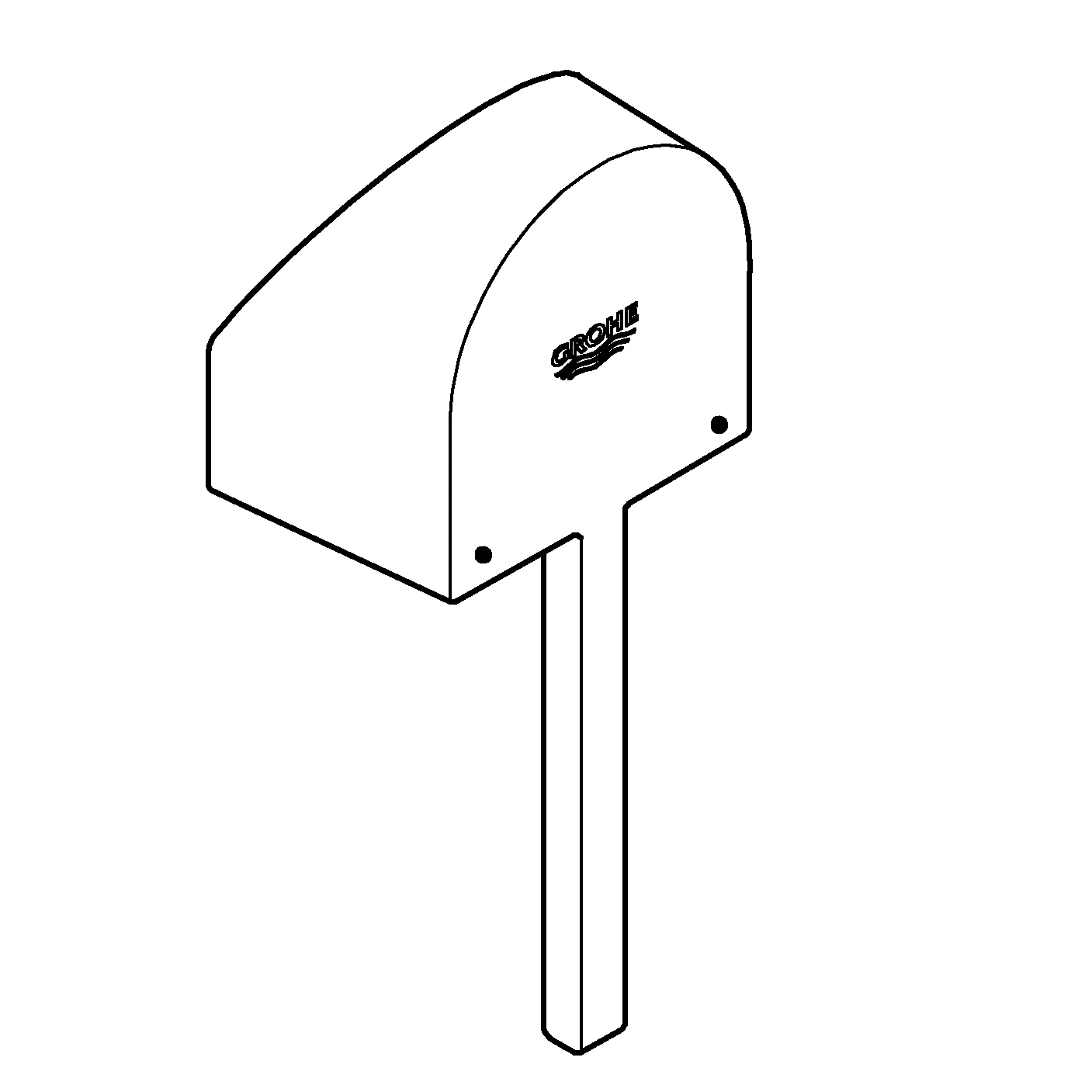 Hebel 48496, Material: Metall, für Einhandmischer-Fertigmontagesets, für 46 mm Kartusche, StarLight Oberfläche, chrom