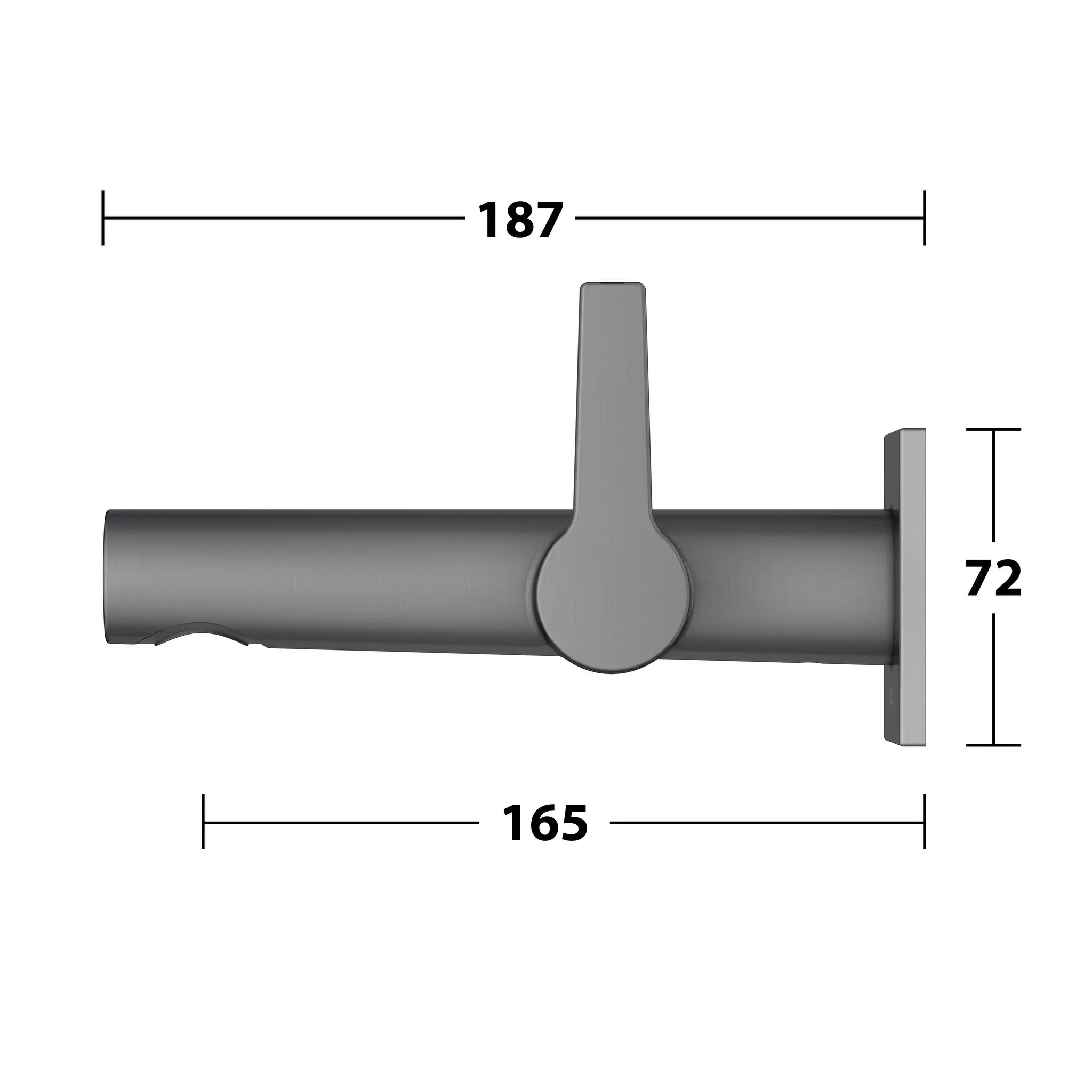 KEUCO EDITION 11 Einhebel-Waschtischmischer Unterputz 1 Loch Schwarzchrom gebürstet