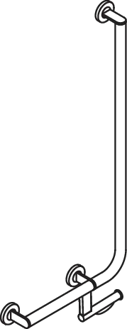 Winkelgriff, d:32/32, PRH, A1:900, W1:400, li, plvb weiß tiefmatt Winkelgriff, d:32/32, PRH, A1:900, W1:400, li, plvb weiß tiefmatt