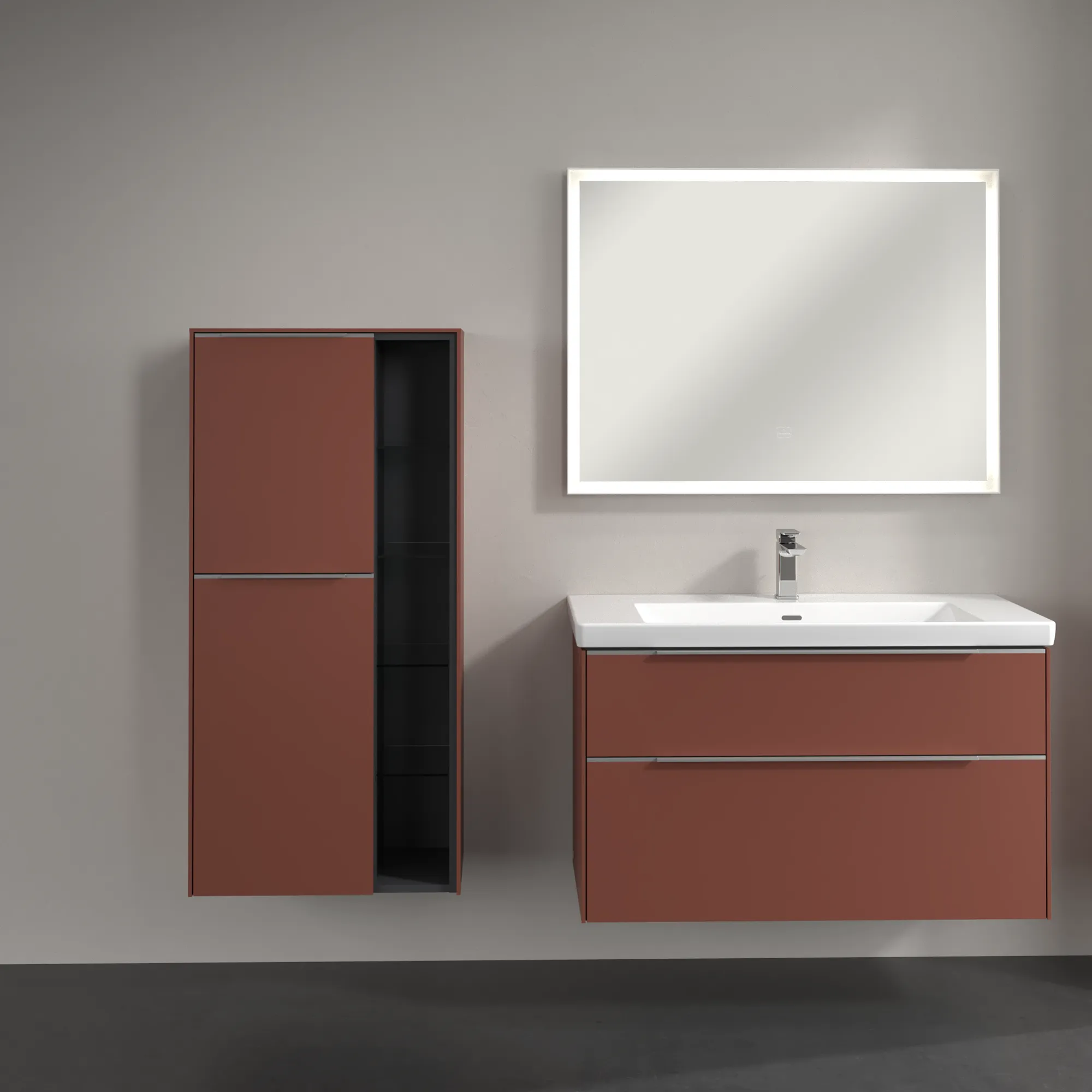 Villeroy & Boch Mittelschrank „Subway 3.0“ 57,4 × 120 × 36,2 × 36,2 cm 2 Türen, Anschlag (Scharnier) links, 2 Türen, Anschlag links Villeroy & Boch Mittelschrank „Subway 3.0“ 57,4 × 120 × 36,2 × 36,2 cm 2 Türen, Anschlag (Scharnier) links, 2 Türen, Anschlag links