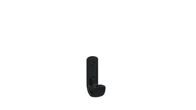 HEWI Garderobenhaken Serie 477, 72mm hoch, Tiefschwarz HEWI Garderobenhaken Serie 477, 72mm hoch, Tiefschwarz