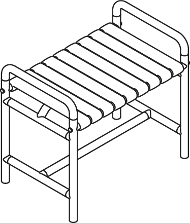 HEWI Duschbank „Serie 801“ 68,8 × 44,8 cm HEWI Duschbank „Serie 801“ 68,8 × 44,8 cm