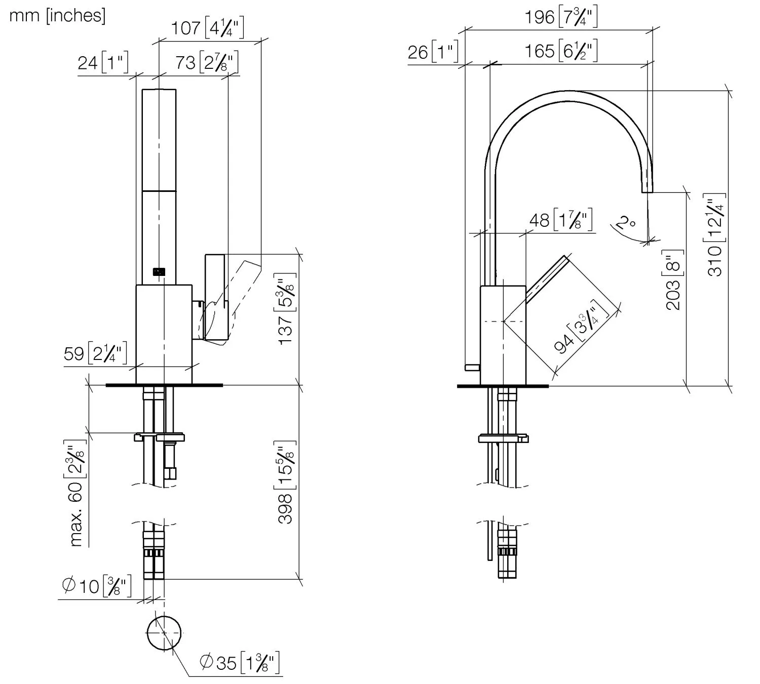 Dornbracht MEM Waschtisch-Einhandbatterie mit Ablaufgarnitur Chrom Dornbracht MEM Waschtisch-Einhandbatterie mit Ablaufgarnitur Chrom