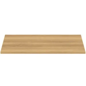 Waschtischplatte i.life B ohne Ausschnitt 802x506x18mm Weiß matt