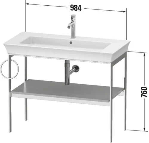 Duravit Konsole „White Tulip“ in Amerikanischer Nussbaum Duravit Konsole „White Tulip“ in Amerikanischer Nussbaum