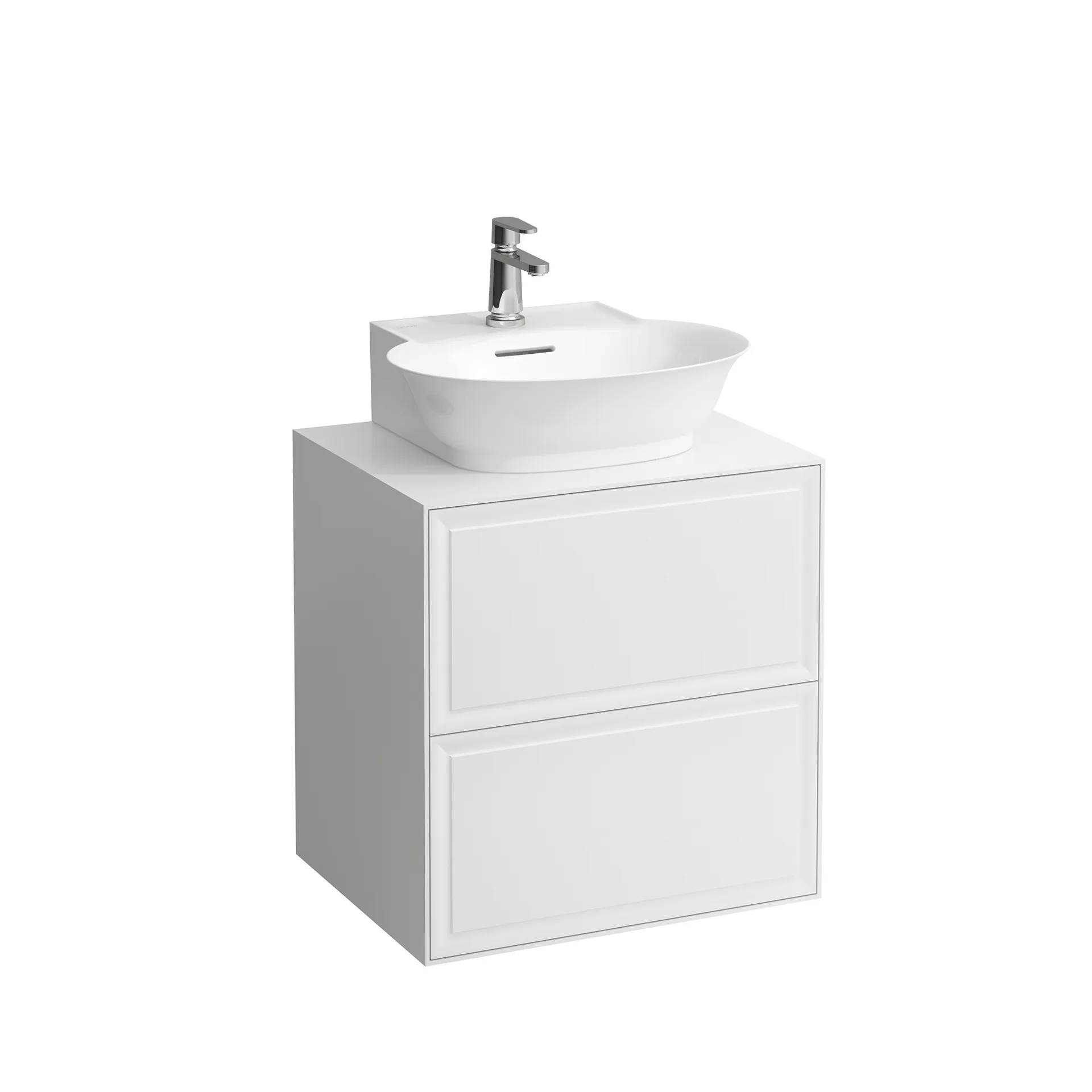 Laufen Waschtischunterbau „THE NEW CLASSIC“ 577 × 600 × 457 mm Verkehrsgrau, mittig