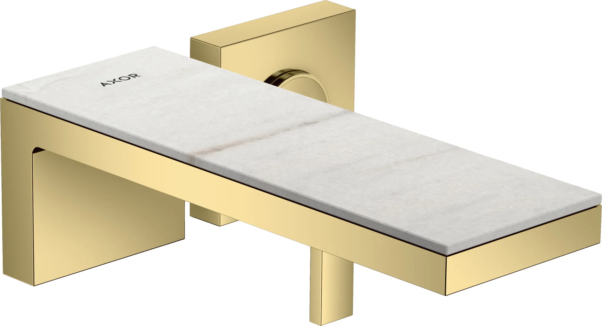 Hansgrohe AXOR MyEdition Mischer mit Platte 245 Marmor Lasa Covelano Vena Oro Hansgrohe AXOR MyEdition Mischer mit Platte 245 Marmor Lasa Covelano Vena Oro